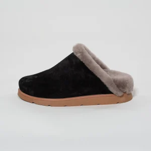 Pantofi din Piele Întoarsă cu Blană Naturală