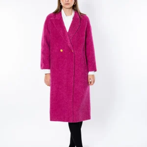 Palton din lana cu guler alungit si nasturi aurii