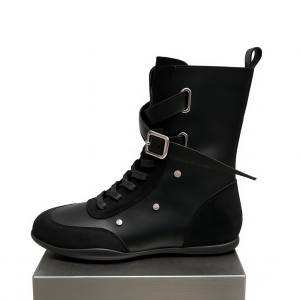 Ghete din piele naturală – design urban cu accente futuriste