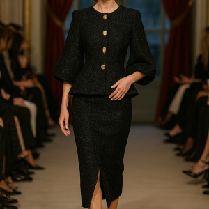 Costum elegant de damă – rafinament clasic reinterpretat